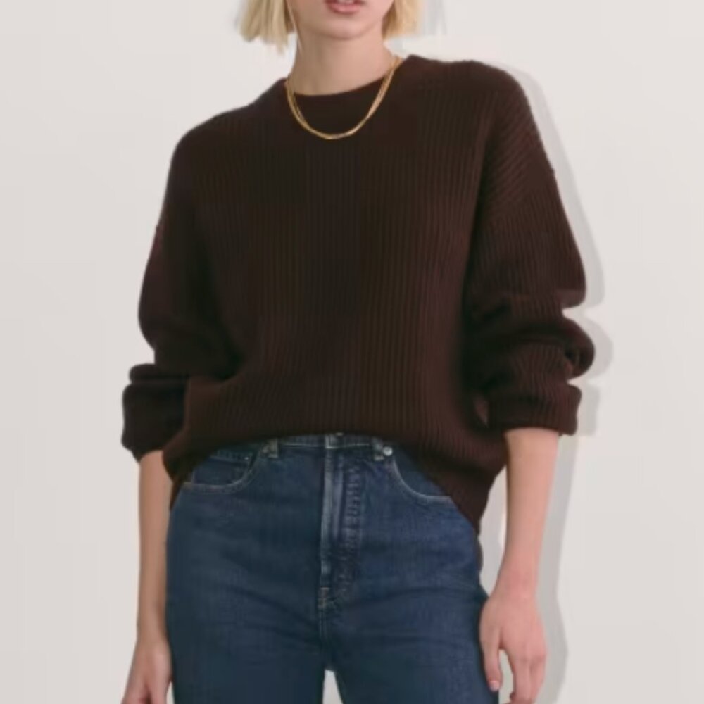 The Cocoon Crew in Wool Cashmere